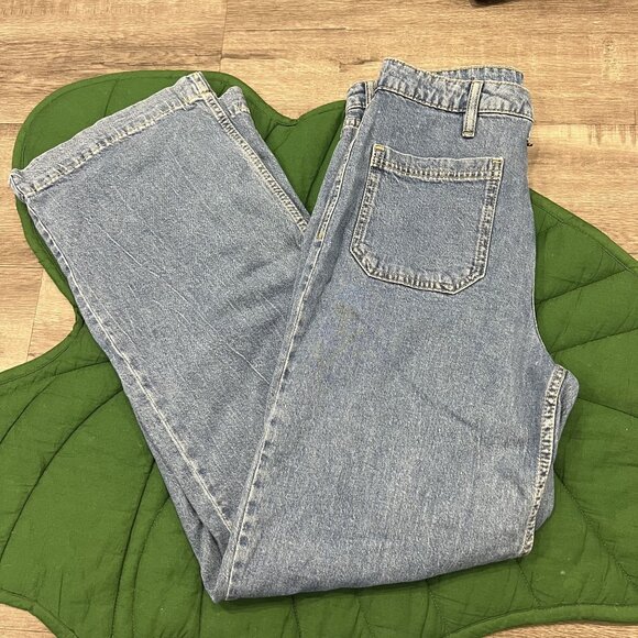 On 34th Jeans Womens 10 Wide Leg High Rise Denim - Picture 1 of 8